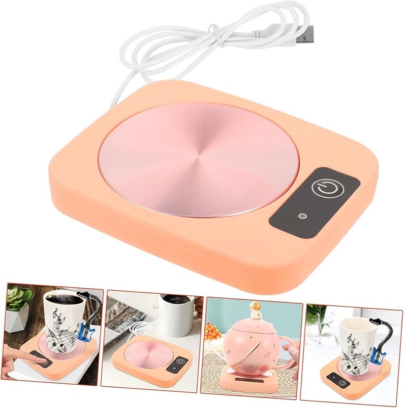 USB Cup Warmer With Temperature Control For Coffee Tea Milk Portable Home Office Use - Image 5